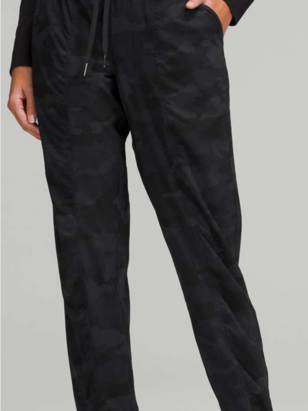 lululemon athletica Women's Black Camouflage Track Pants